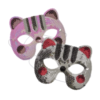 Fun Cat Sequin Masks By Rice DK